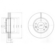 BG4261 DELPHI Тормозной диск
