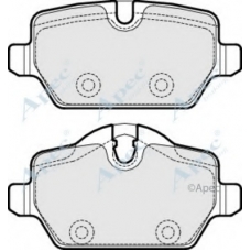 PAD1817 APEC Комплект тормозных колодок, дисковый тормоз