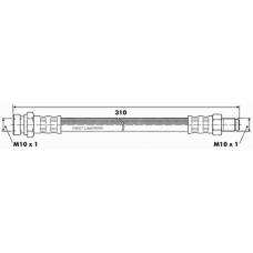 FBH6324 FIRST LINE Тормозной шланг