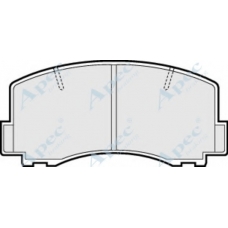 PAD415 APEC Комплект тормозных колодок, дисковый тормоз