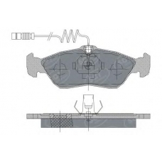 SP 232 SCT Комплект тормозных колодок, дисковый тормоз