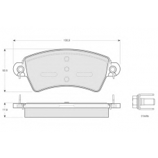 PF1341 PROCODIS FRANCE Комплект тормозных колодок, дисковый тормоз