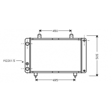 PE2112 AVA Радиатор, охлаждение двигателя