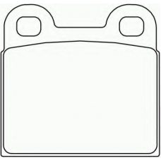 2000906 TEXTAR Комплект тормозных колодок, дисковый тормоз