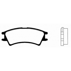 J PA-583AF JAPANPARTS Комплект тормозных колодок, дисковый тормоз