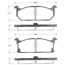 BLF440 QUINTON HAZELL Комплект тормозных колодок, дисковый тормоз