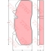 GDB5083 TRW Комплект тормозных колодок, дисковый тормоз