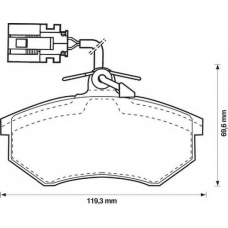 571856S STOP Комплект тормозных колодок, дисковый тормоз