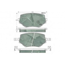GDB3132 TRW Комплект тормозных колодок, дисковый тормоз