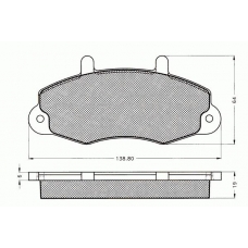 7.229 PEX Комплект тормозных колодок, дисковый тормоз