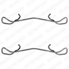 LX0322 DELPHI Комплектующие, колодки дискового тормоза