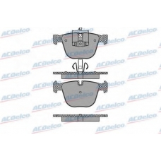 AC0581473D AC Delco Комплект тормозных колодок, дисковый тормоз
