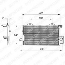 TSP0225012 DELPHI Конденсатор, кондиционер