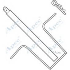 KIT231 APEC Комплектующие, тормозные колодки