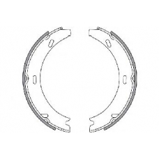 33617 SPIDAN Комплект тормозных колодок, стояночная тормозная с