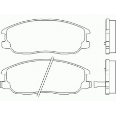 MDB2339 MINTEX Комплект тормозных колодок, дисковый тормоз