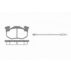 0144 12 KAWE Комплект тормозных колодок, дисковый тормоз