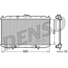 DRM46024 DENSO Радиатор, охлаждение двигателя