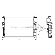 MSA2440 AVA Радиатор, охлаждение двигателя