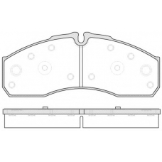 P7513.30 WOKING Комплект тормозных колодок, дисковый тормоз