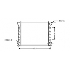 VW2047 AVA Радиатор, охлаждение двигателя