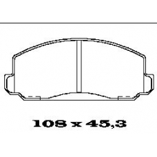 BL1091A1 FTE Комплект тормозных колодок, дисковый тормоз