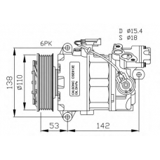 32463G NRF Компрессор, кондиционер