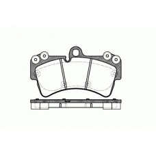 0995.00 REMSA Комплект тормозных колодок, дисковый тормоз