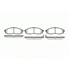 0748.02 REMSA Комплект тормозных колодок, дисковый тормоз