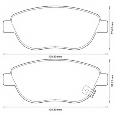 573308B BENDIX Комплект тормозных колодок, дисковый тормоз