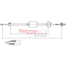 10.2842 METZGER Трос, управление сцеплением
