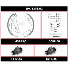 SPK 3398.02 REMSA Комплект тормозов, барабанный тормозной механизм