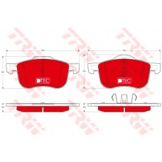 GDB1388DTE TRW Комплект тормозных колодок, дисковый тормоз