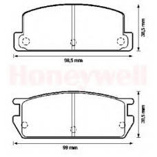572158B BENDIX Комплект тормозных колодок, дисковый тормоз