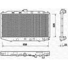 350213704000 MAGNETI MARELLI Радиатор, охлаждение двигател