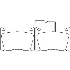 MDB1499 MINTEX Комплект тормозных колодок, дисковый тормоз