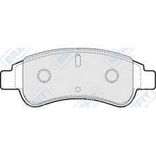 PD3059 APEC Комплект тормозных колодок, дисковый тормоз