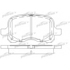 PBP1458 PATRON Комплект тормозных колодок, дисковый тормоз