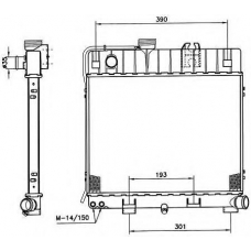 51345 NRF Радиатор, охлаждение двигателя