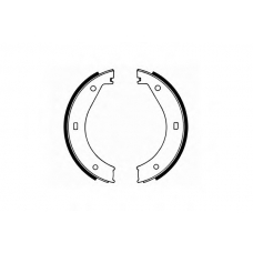 SS 526 SCT Комплект тормозных колодок, стояночная тормозная с