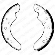 LS1225 DELPHI Комплект тормозных колодок