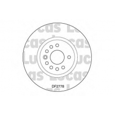 DF2778 TRW Тормозной диск