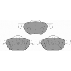 FD7135A NECTO Комплект тормозных колодок, дисковый тормоз