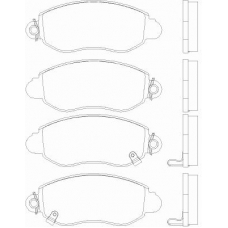 MDB2061 MINTEX Комплект тормозных колодок, дисковый тормоз