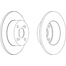 DDF1487 FERODO Тормозной диск