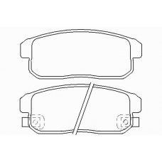 MDB2687 MINTEX Комплект тормозных колодок, дисковый тормоз