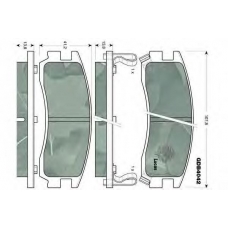 GDB4042 TRW Комплект тормозных колодок, дисковый тормоз
