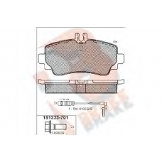 RB1233-701 R BRAKE Комплект тормозных колодок, дисковый тормоз