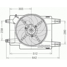 DER01011 DENSO Вентилятор, охлаждение двигателя