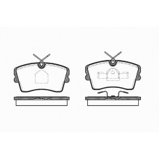 0173 10 KAWE Комплект тормозных колодок, дисковый тормоз